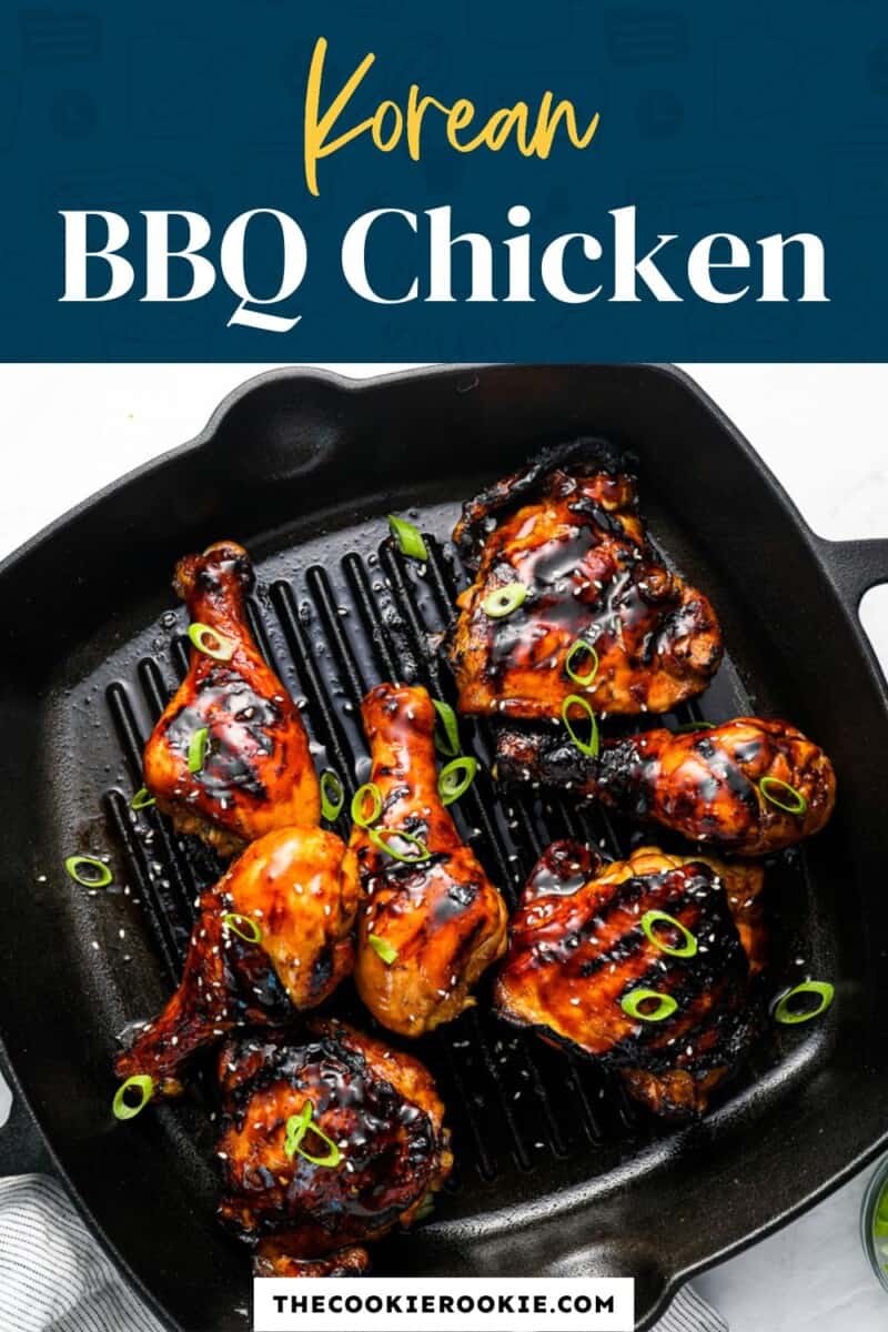 Pollo Korean BBQ con Verduras Asadas y Salsa Picante