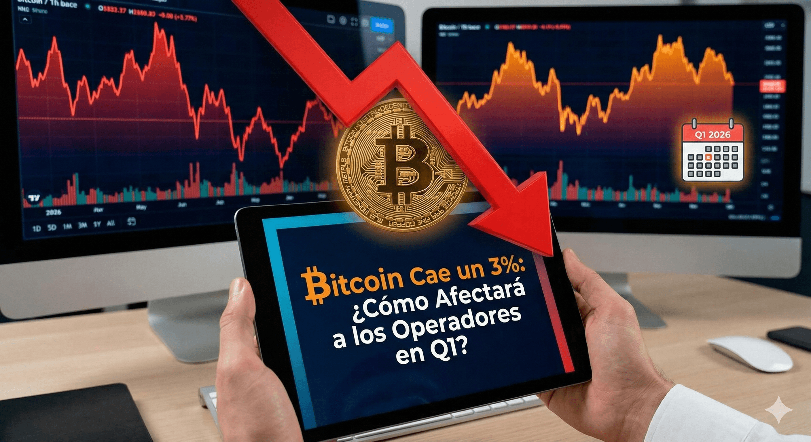 Bitcoin Cae un 3%: ¿Cómo Afectará a los Operadores en Q1?