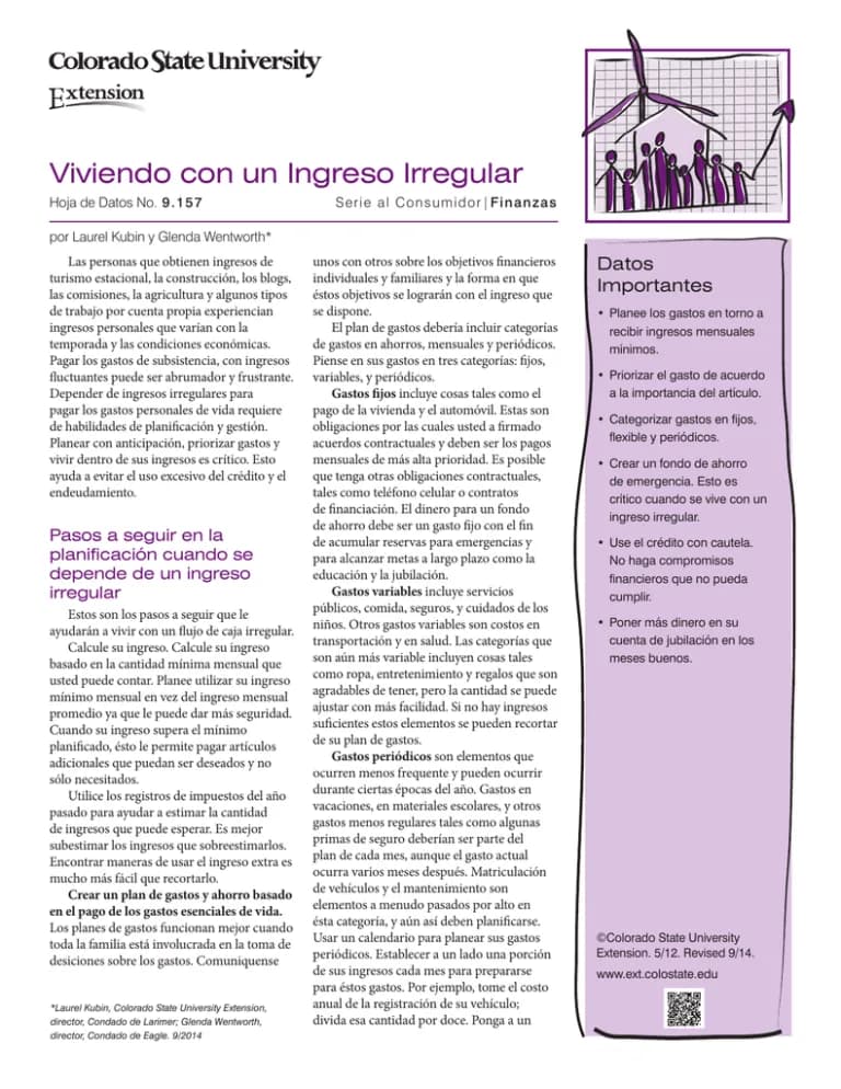 Cómo administrar con éxito un ingreso irregular